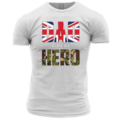 Dad A Real Hero T Shirt