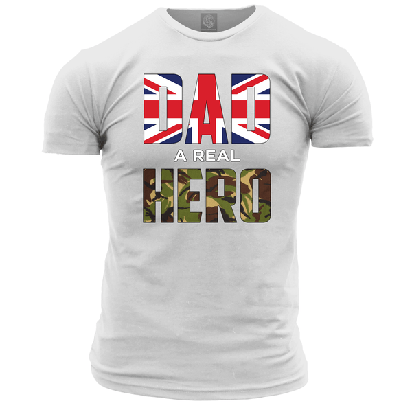 Dad A Real Hero T Shirt
