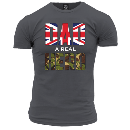 Dad A Real Hero T Shirt
