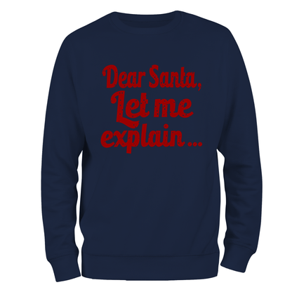 Funny Christmas Jumper - Dear Santa Explain Design
