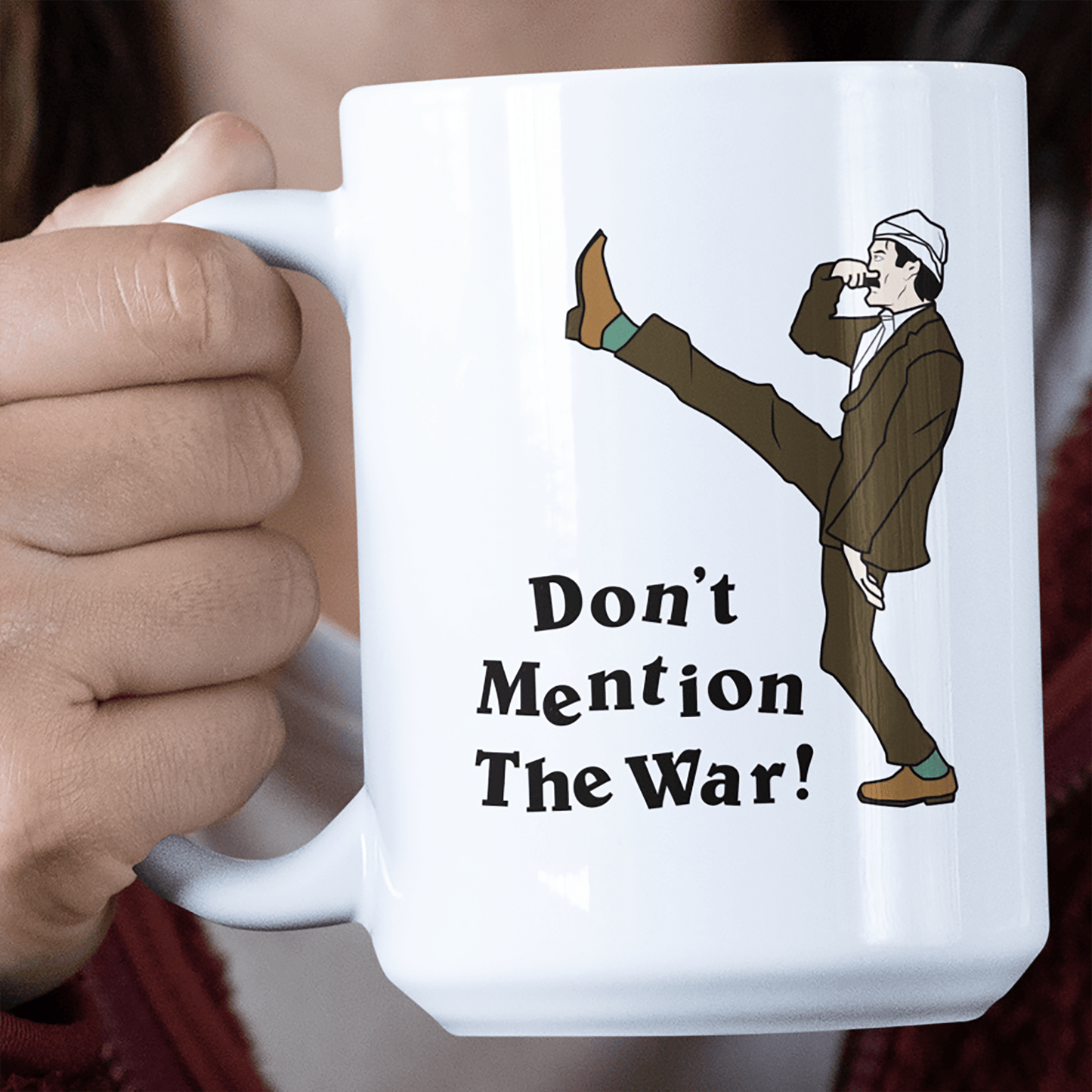 Funny Mug Don't Mention The War Jumbo Mug