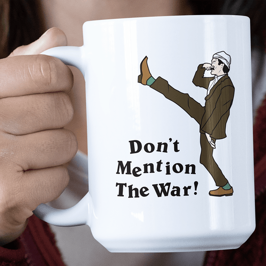 Funny Mug Don't Mention The War Jumbo Mug
