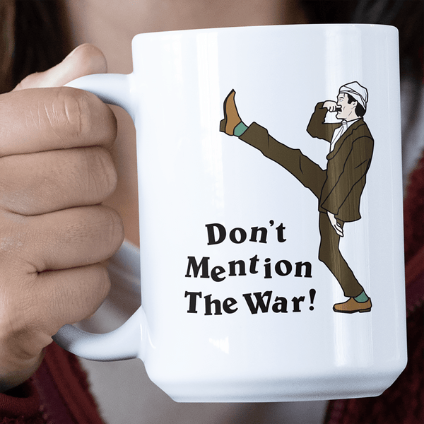 Funny Mug Don't Mention The War Jumbo Mug
