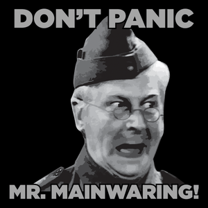 Don't Panic Mr Mainwaring Unisex T Shirt