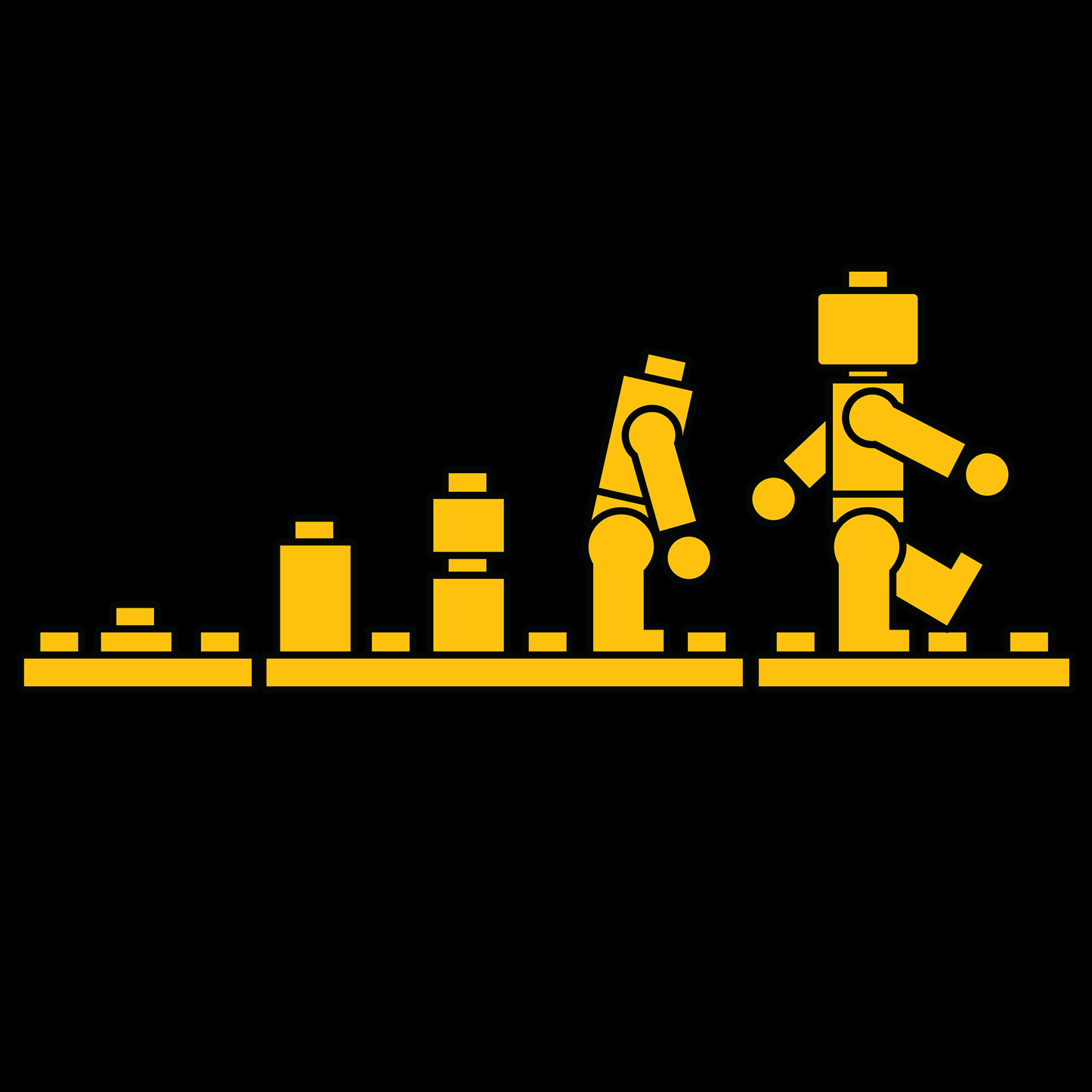 Evolution Blocks T Shirt by Lion Legion 
