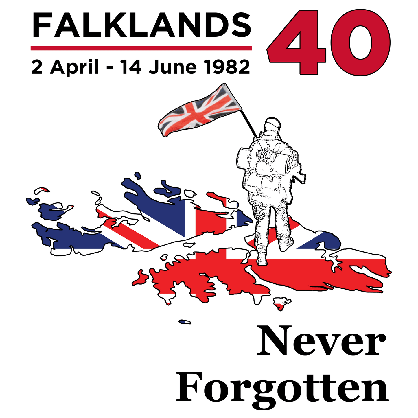 Falklands 40 Yomp Jumbo Mug