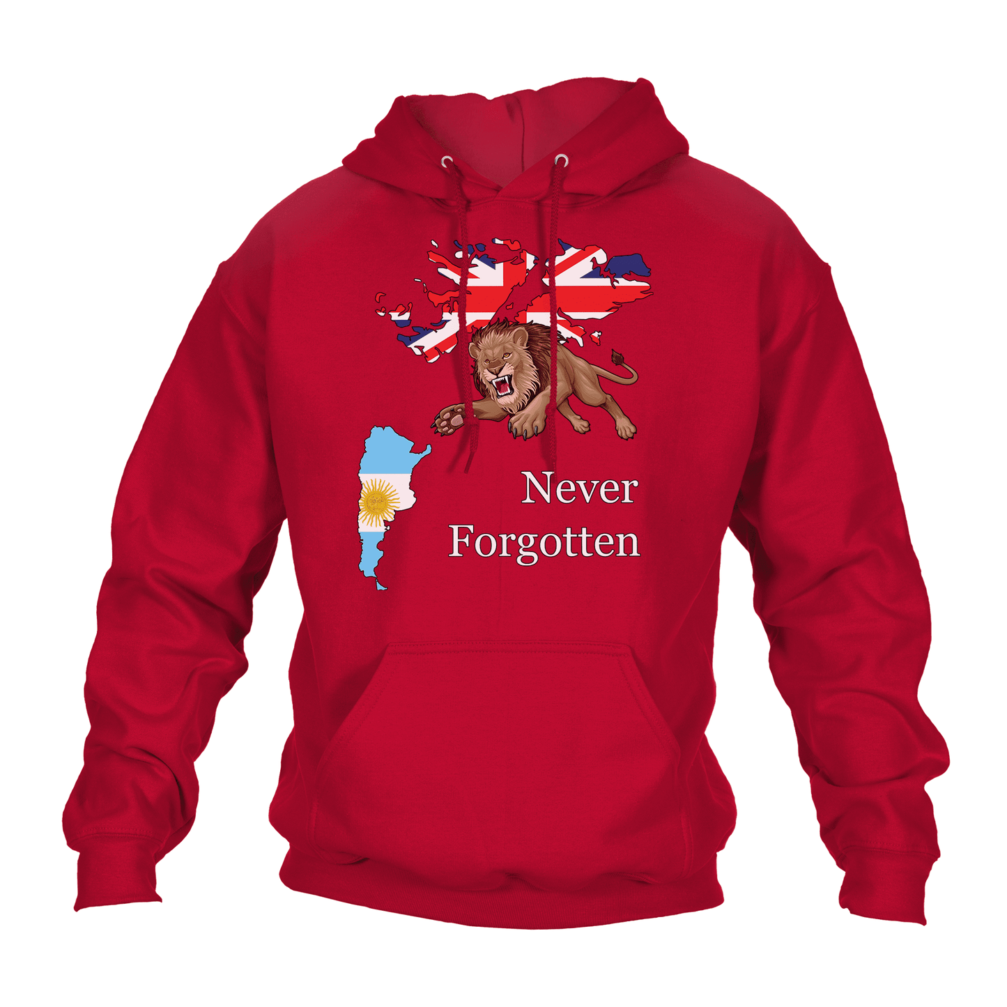 Falklands Roaring Lion Hoodie
