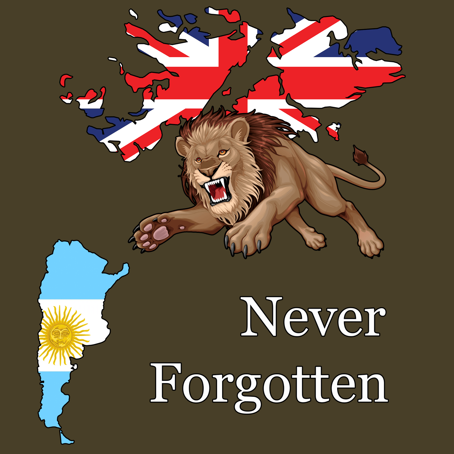 Falklands Roaring Lion Sweatshirt