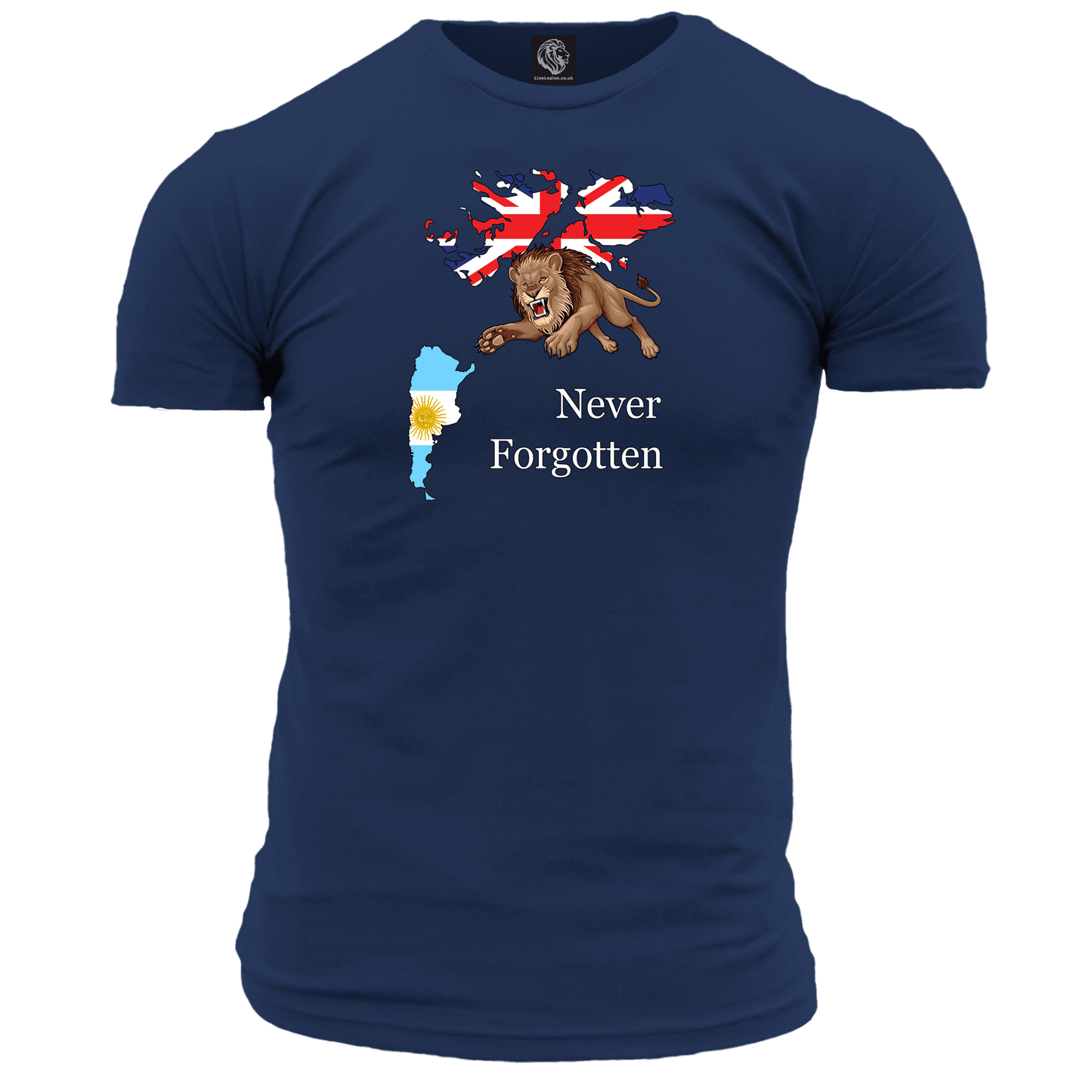 Falklands Roaring Lion T Shirt