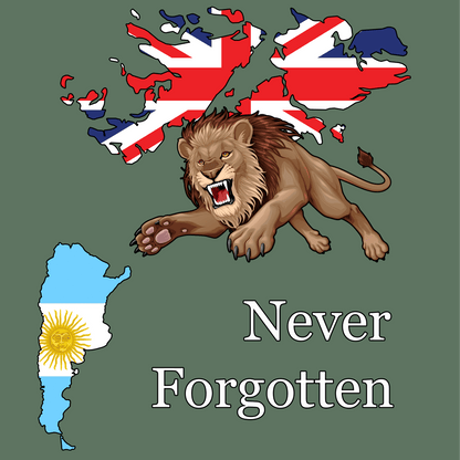Falklands Roaring Lion T Shirt