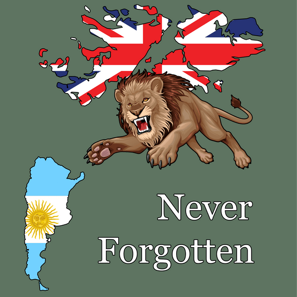 Falklands Roaring Lion T Shirt