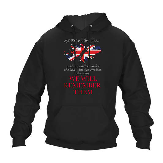 Falklands We Will Remember Them Hoodie