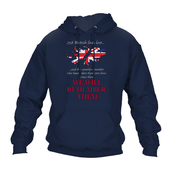 Falklands We Will Remember Them Hoodie