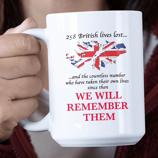 Remembrance Day Mug Falklands We Will Remember Them