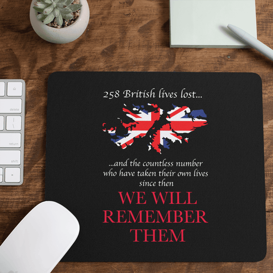 Remembrance Day Mouse Mat Falklands We Will Remember Them