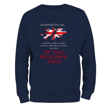 Falklands We Will Remember Them Sweatshirt