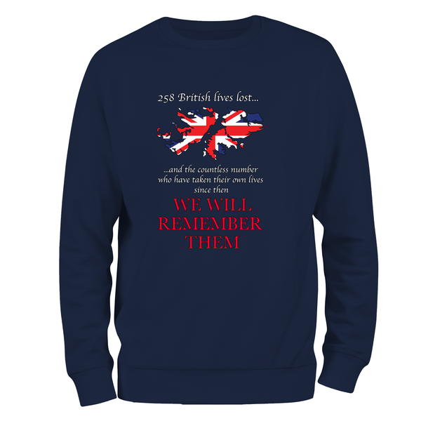 Falklands We Will Remember Them Sweatshirt