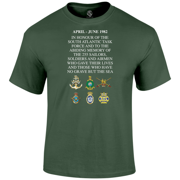 Falklands Memorial T Shirt by Lion Legion 