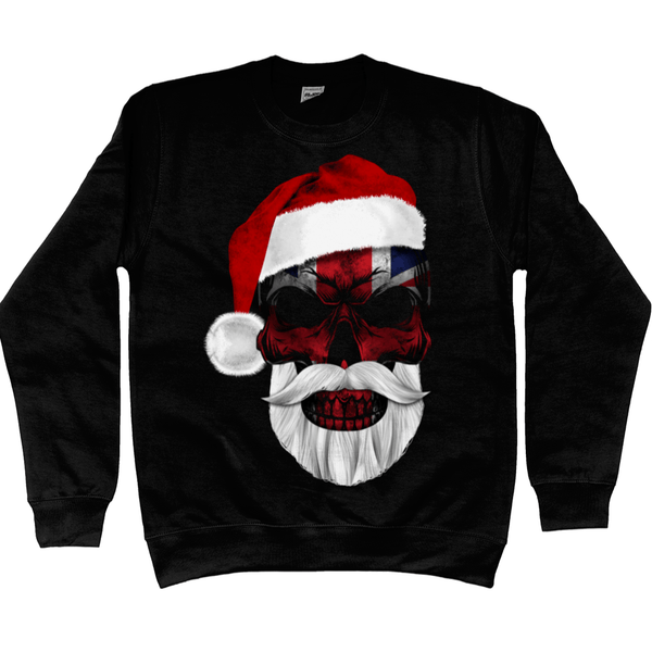 Flag Skull Christmas Jumper