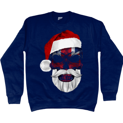 Flag Skull Christmas Unisex Jumper