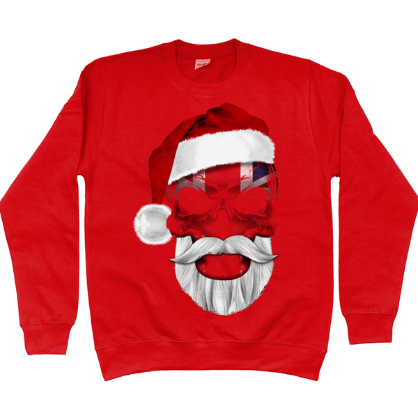 Flag Skull Christmas Jumper