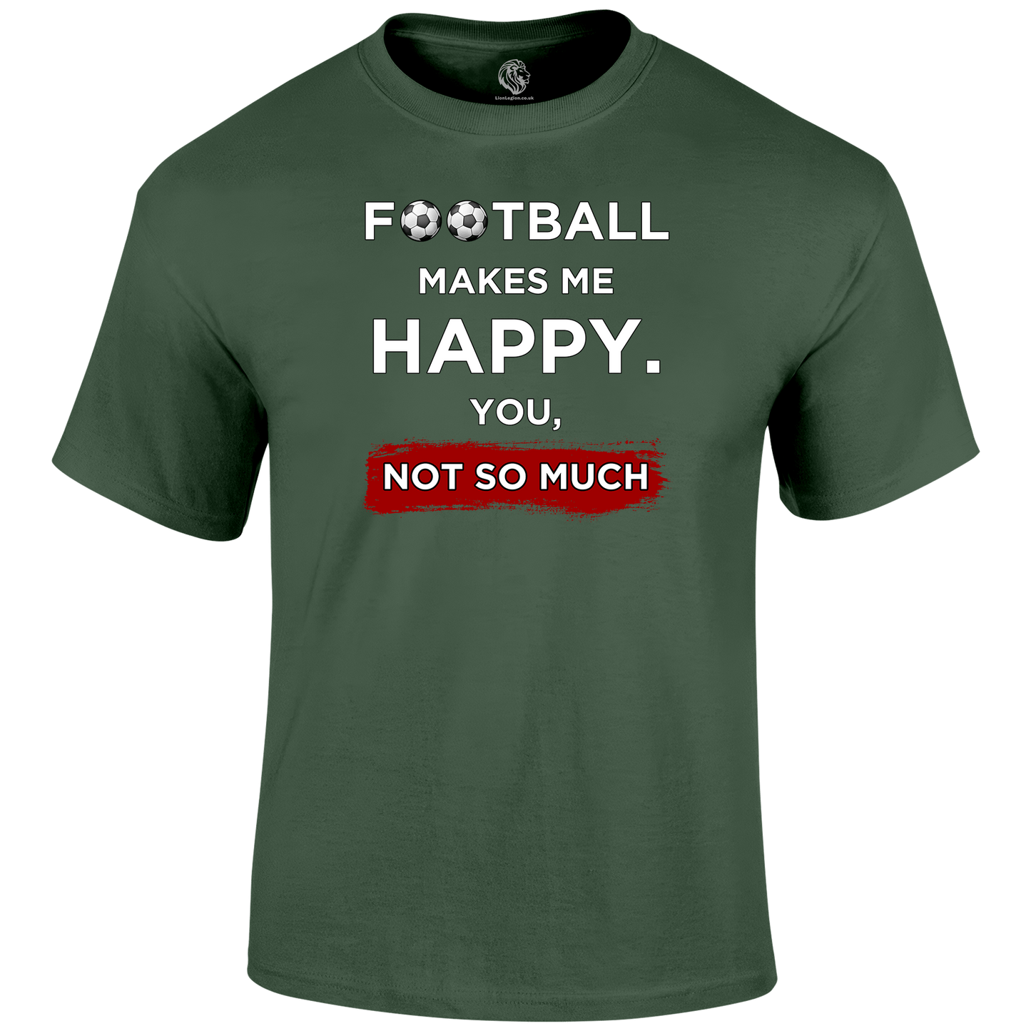 Football Makes Me Happy T Shirt