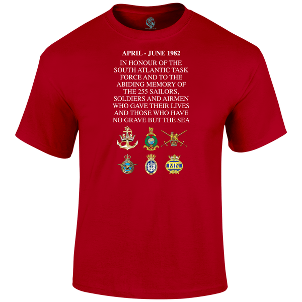Falklands Memorial T Shirt by Lion Legion 