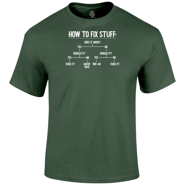 How To Fix Stuff T Shirt by Lion Legion 