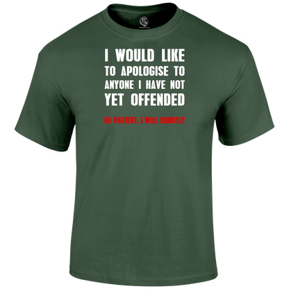 Apologise T Shirt by Lion Legion 