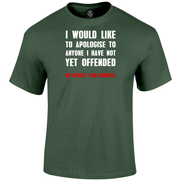 Apologise T Shirt by Lion Legion 