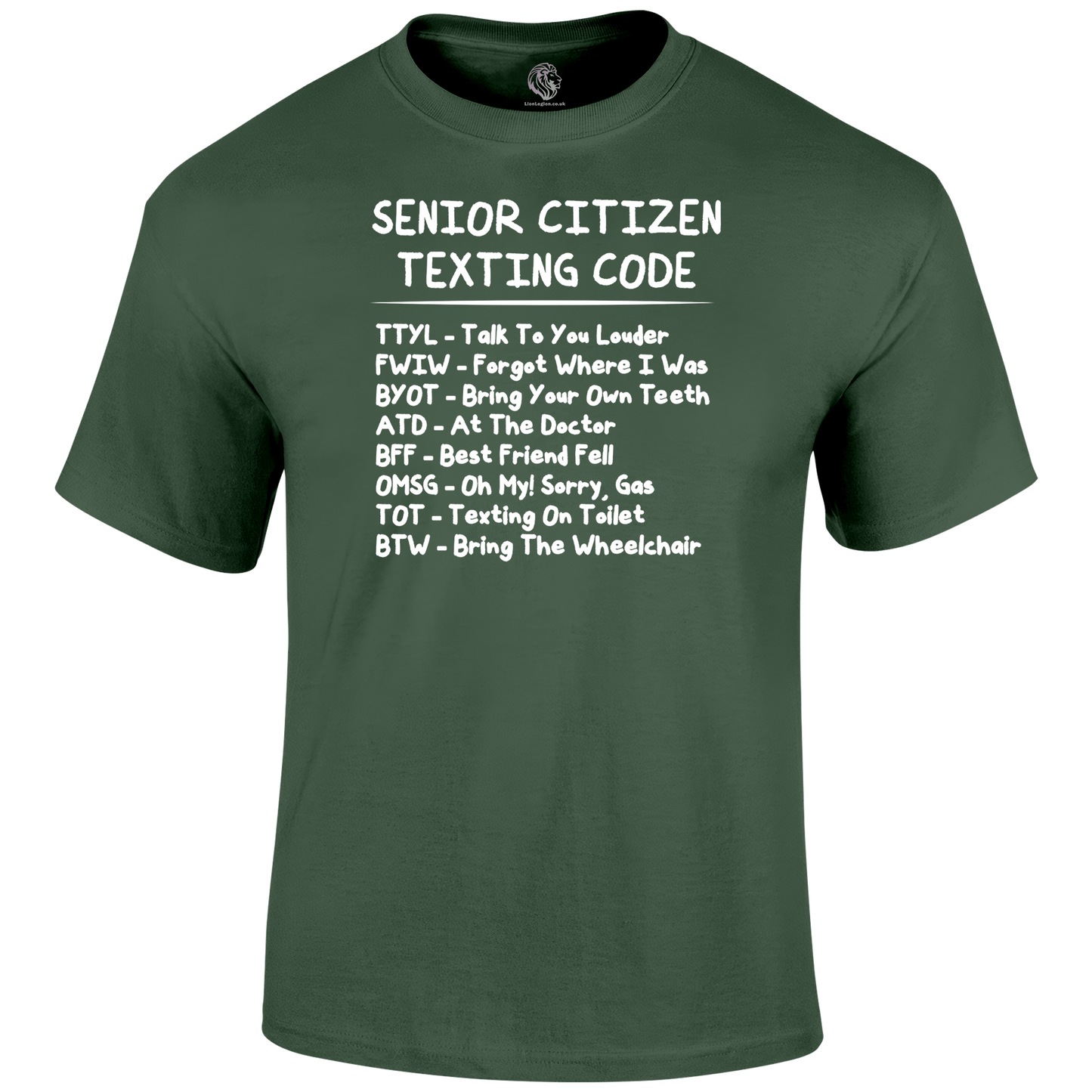 Funny T Shirt Texting at my age