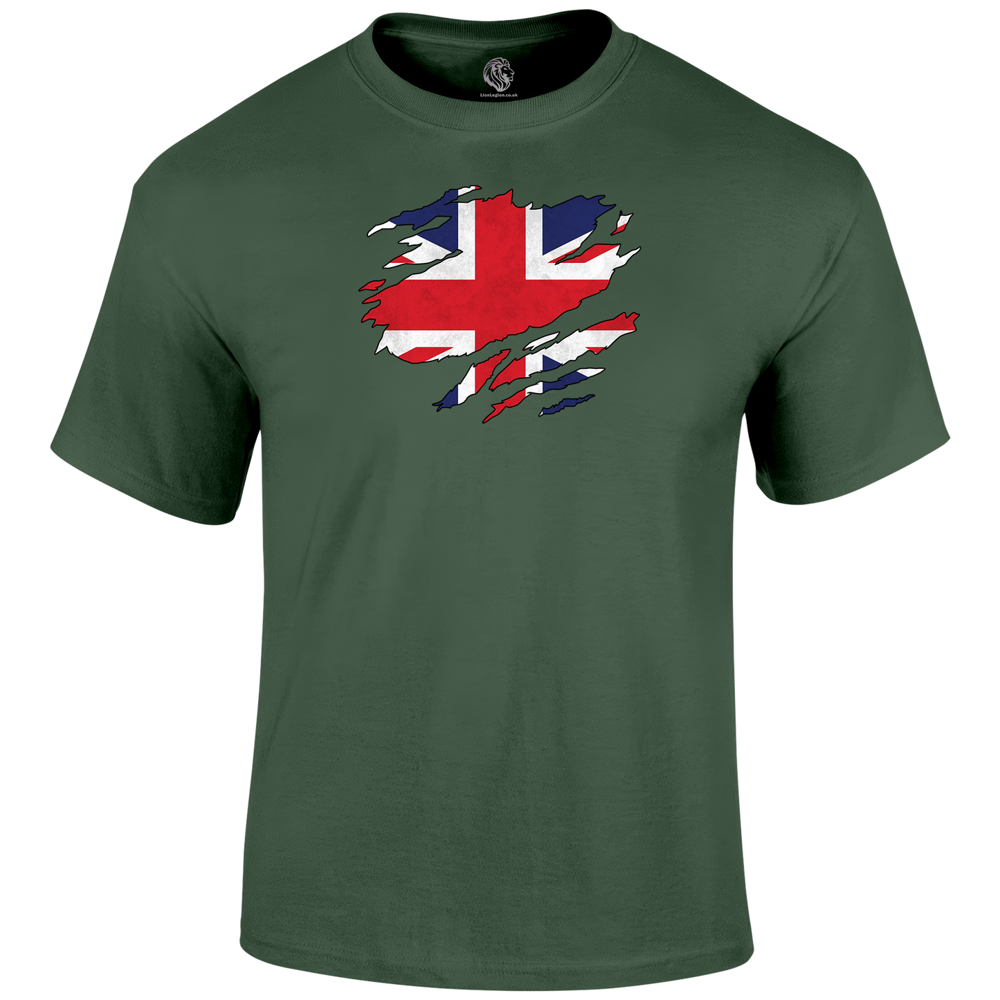 Ripped Union Jack T Shirt