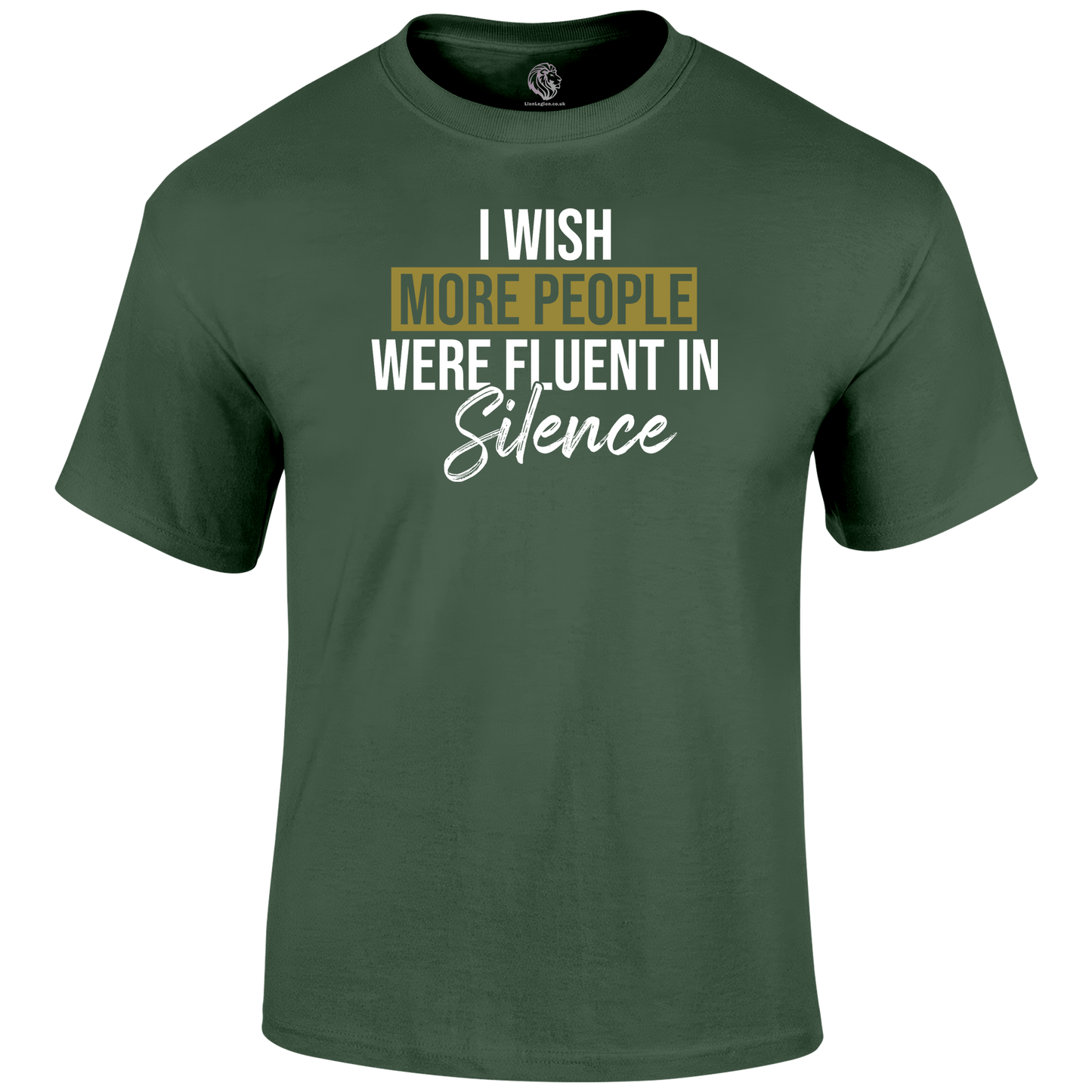 Fluent In Silence Funny T Shirt by Lion Legion 