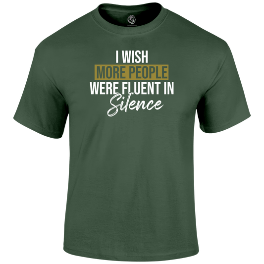 Fluent In Silence Funny T Shirt by Lion Legion 