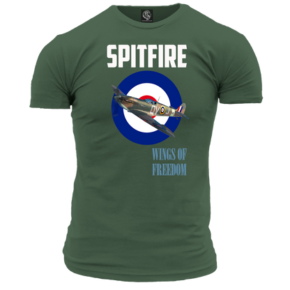 Spitfire Wings Of Freedom T Shirt