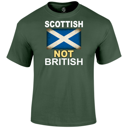 Scottish Not British T Shirt by Lion Legion 