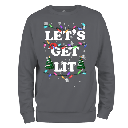 Funny Christmas Jumper Get Lit