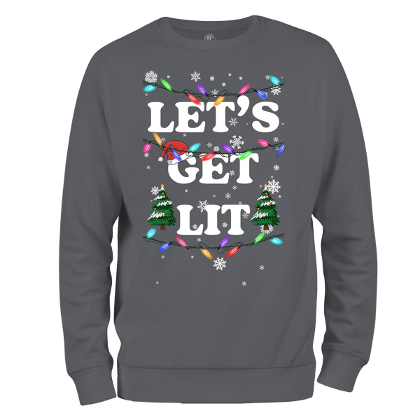 Funny Christmas Jumper Get Lit