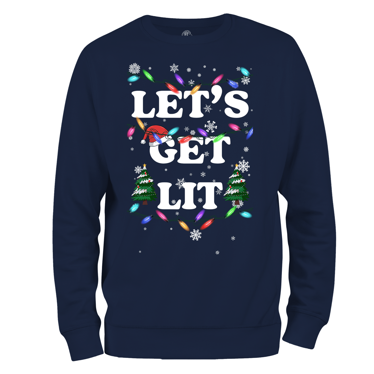 Funny Christmas Jumper Get Lit
