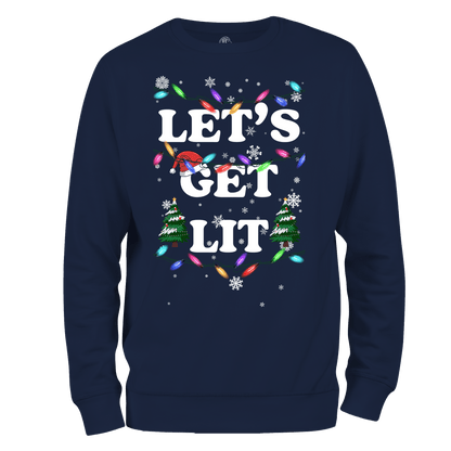 Funny Christmas Jumper Get Lit