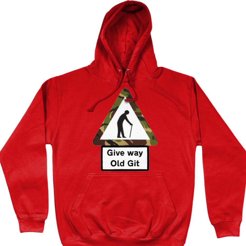 Veteran Hoodie Give Way Old Git