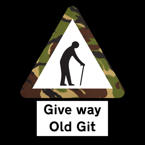 Veteran Hoodie Give Way Old Git