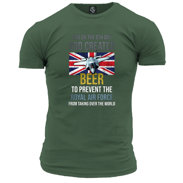 God Created Beer (RAF) T Shirt