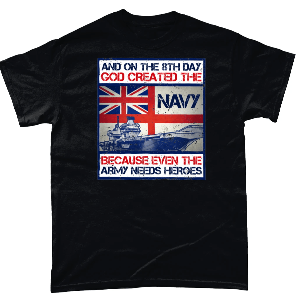 God Created The Navy T Shirt