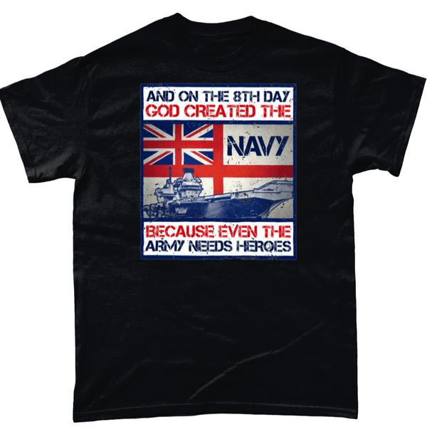 God Created The Navy T Shirt