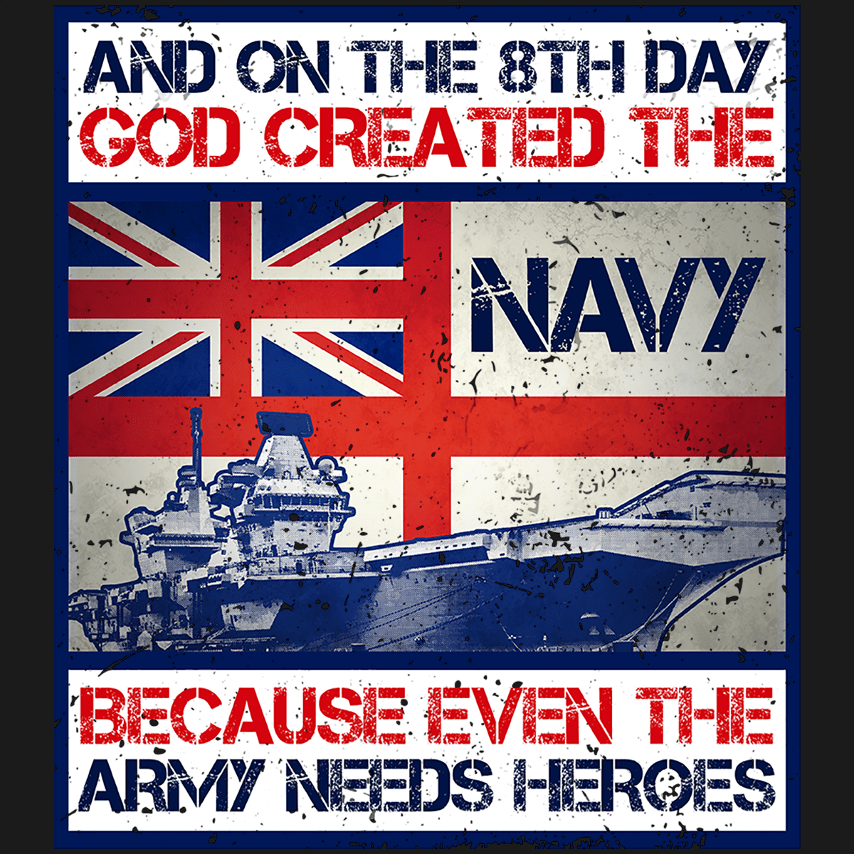 God Created The Navy Unisex T Shirt