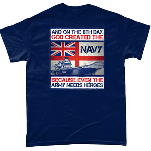 God Created The Navy T Shirt -SALE