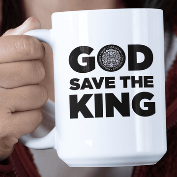 God Save The King Emblem Jumbo Mug
