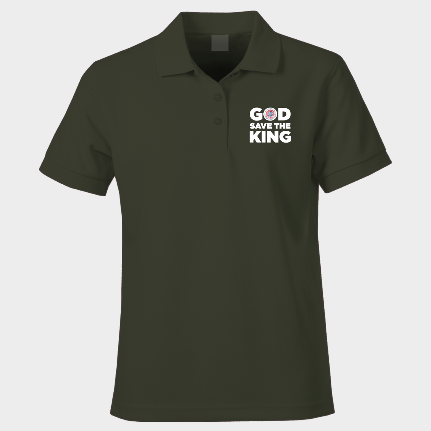 God Save The King Emblem Polo Shirt