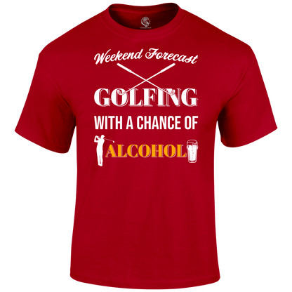 Funny Golf Shirts Golf Forecast T Shirt